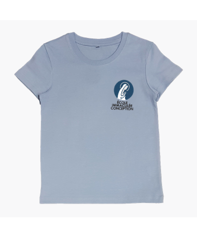 Garçon - T-Shirt bleu brodé - Ecole Immaculée Conception
