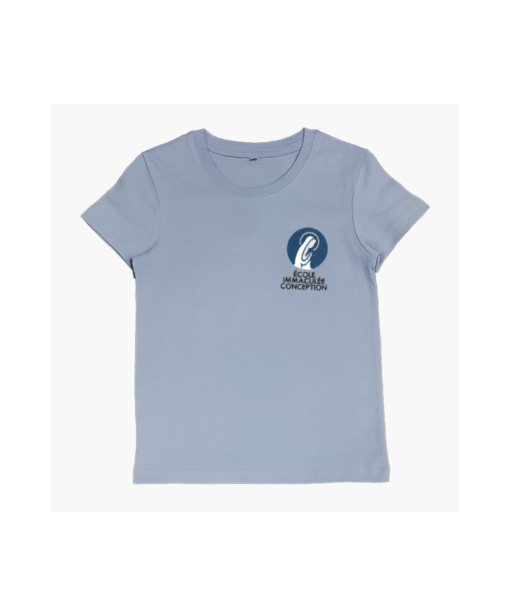 Garçon - T-Shirt bleu brodé - Ecole... Garçon - T-Shirt bleu brodé - Ecole...