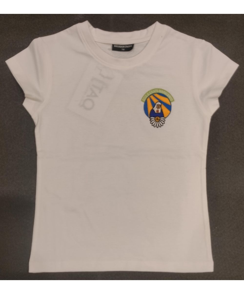 Fille - Tee shirt - Blanc - Jersey -... Fille - Tee shirt - Blanc - Jersey -...