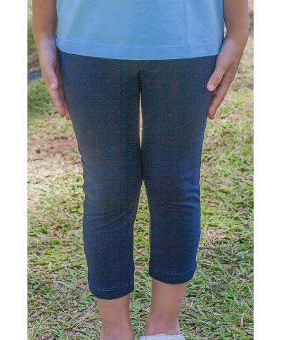 Fille - Legging - Bleu Marine - Ste Madeleine