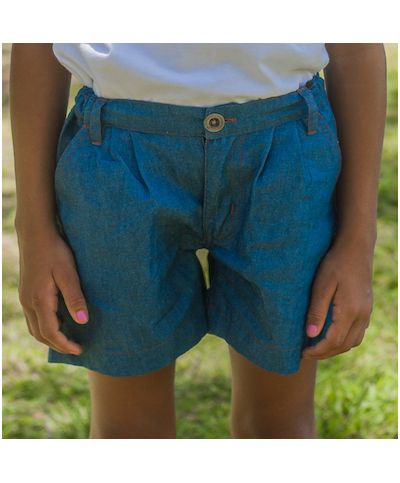 Fille - Short Chambray - Notre Dame de la Visitation