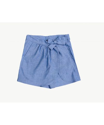 Fille - Jupe Short Chambray - Notre Dame de la Visitation