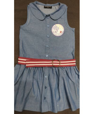 Fille - Robe Chambray - Col Claudine - Notre Dame de la...