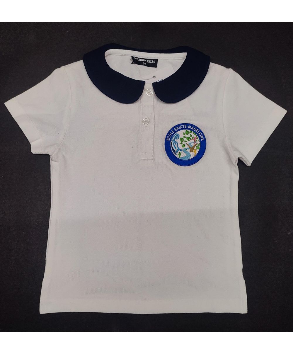 Fille - Polo Piquée - Col Claudine -... Fille - Polo Piquée - Col Claudine -...