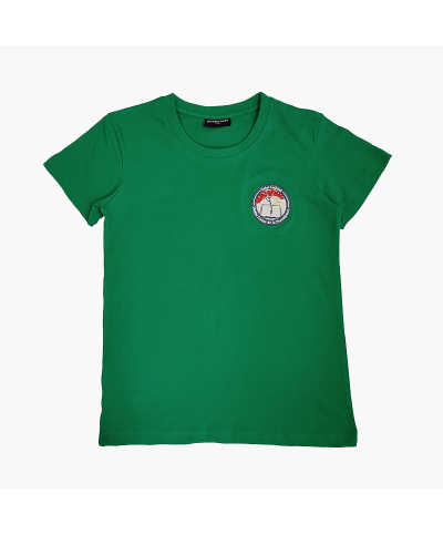Mixte - Tee Shirt Green Logo Brodé coupe droite - Saint...