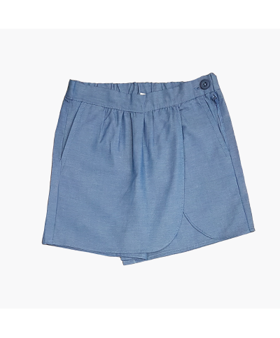 Fille - Jupe Culotte Chambray - Saint Gabriel et Notre...