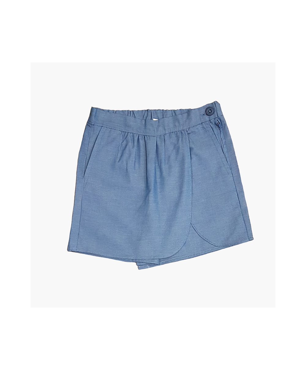 Fille - Jupe Culotte Chambray - Saint Gabriel et Notre Dame de la Providence