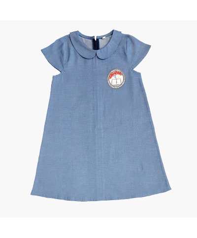 Fille - Robe Chambray avec col claudine - Saint Gabriel...