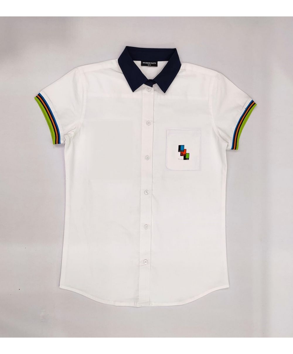 Fille - Chemisette Blanche - Collège...