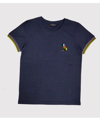Mixte - Tee Shirt Bleu Marine - Collège Leconte de Lisle