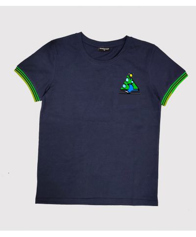 Mixte - Tee Shirt - Bleu Marine - Collège Trois Bassins