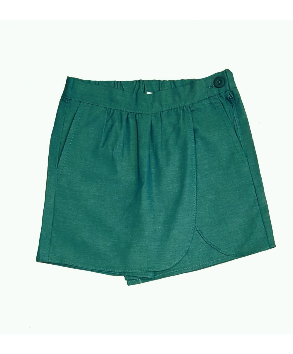 Fille - Jupe Short - Vert - Ecole Saint Joseph Bras Canot