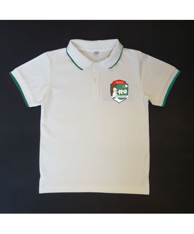 Garçon - Polo - Blanc - Ecole Saint Joseph Bras Canot