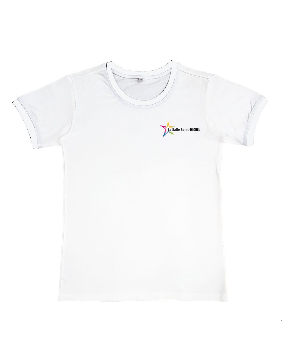 TEE SHIRT SPORT BLANC SYNTHETIQUE ST MICHEL