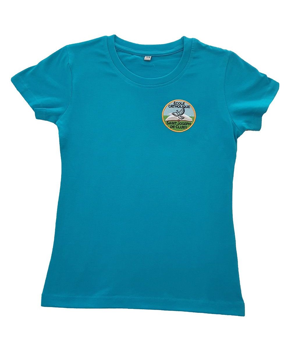 Fille - Tee-Shirt Bleu - Ecole Saint Joseph de Cluny Fille - Tee-Shirt Bleu - Ecole Saint Joseph de Cluny