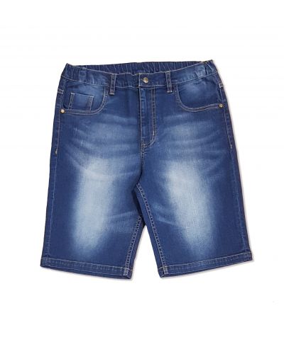Garçon - Bermuda Jean slim taille ajustable - Collège La...