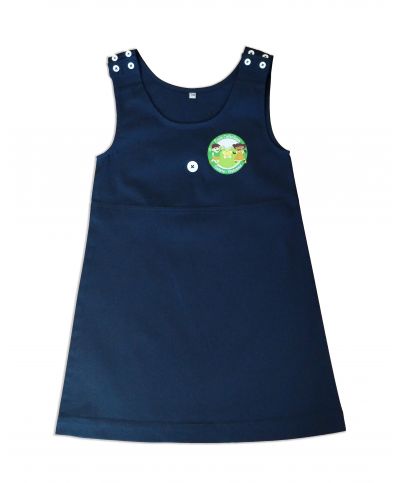 Fille - Robe Etina avec bouton - École Sainte Vivienne