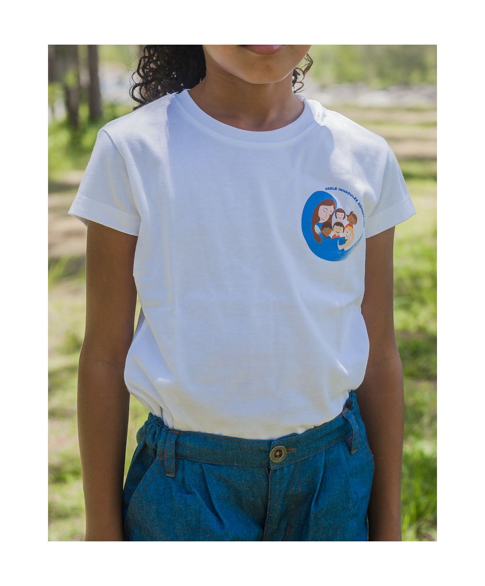 Fille - T-Shirt - Ecole Immaculée... Fille - T-Shirt - Ecole Immaculée...